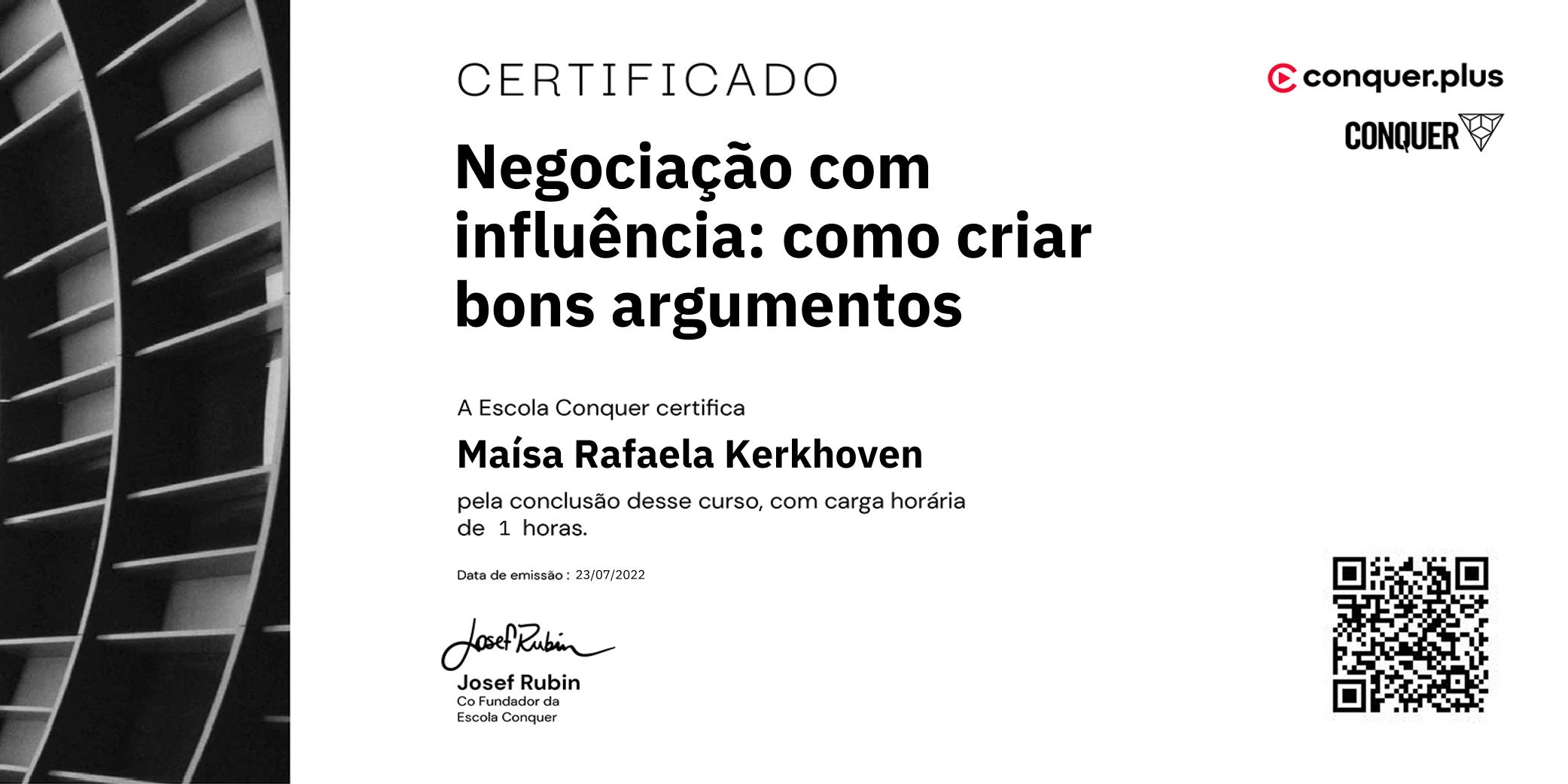 Certificado de Negociação com influência: como criar bons argumentos